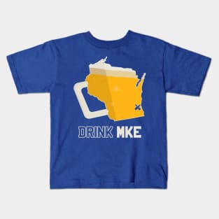 Drink MKE - MIlwaukee Beer Shirt Kids T-Shirt